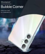 kelpuj Transparent Back Cover for Compatible with Samsung Galaxy M34 5G / F34 5G | Shockproof TPU Silicone Case with Raised Edges for Full Body & Camera Protection Transparent - Image 4