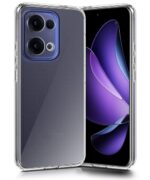 Transparent Back Cover Case for Oppo Reno 13 5G | Raised Bumps for Full Device & Camera Protection Shockproof TPU Silicone Back Case Mobile Cover Transparent - Image 3