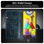 Shock Proof Flip Cover Back Case for Samsung Galaxy M31 Prime | Magnetic Wallet Leather Case with Stand - Image 3