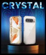 Transparent Back Cover Case for Google Pixel 9 Pro XL | Raised Bumps for Full Device & Camera Protection Shockproof TPU Silicone Back Case Mobile Cover Transparent - Image 4