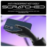 Back Cover for Oppo A3 Pro 5G | Oppo K12x 5G | Ultra Slim Soft Rubberised Case | Inner Velvet Fabric Lining | Matte Silicone Flexible Mobile Case | Camera Protection - Blue - Image 8