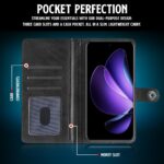 Shock Proof Flip Cover Back Case for Oppo Reno 13 5G | Magnetic Wallet Leather Case with Stand - Image 4