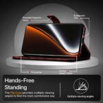 Shock Proof Flip Cover Back Case for Realme Narzo 80 Pro 5G | Magnetic Wallet Leather Case with Stand - Image 5