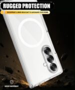 Ultra-Hybrid Back Case Cover for Samsung Galaxy Z Fold 7 5G | Compatible with MagSafe | Drop and Camera Protection | Shock Proof Crystal Clear Mobile Back Case (PC+TPU, Transparent) - Image 4