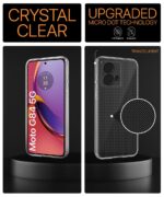 kelpuj Crystal Clear Transparent Back Case Cover for Motorola Moto G84 5G | Full Device & Camera Protection Shockproof TPU | Flexible Silicone Back Cover Case Transparent - Image 6