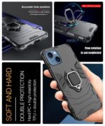 kelpuj Crystal Clear Transparent Back Case for Compatible with Apple iPhone 13 | Shockproof TPU Silicone Cover Full Body & Camera Protection - Image 6