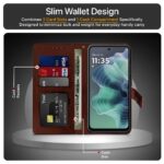 Shock Proof Flip Cover Back Case for Motorola Moto G35 5G | Magnetic Wallet Leather Case with Stand - Image 6