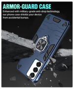 Shock Proof Back Case Mobile Cover for Samsung Galaxy A16 5G | Back Cover Case (Tough Armor | Hybrid PC + TPU | Ring Holder & in-Built Kickstand | Blue) - Image 6
