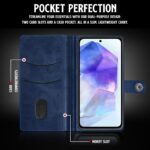 Shock Proof Flip Cover Back Case for Samsung Galaxy A55 5G | Magnetic Wallet Leather Case with Stand - Image 6