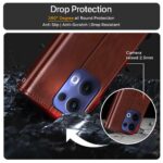 Shock Proof Flip Cover Back Case for Oppo Reno 13 5G | Magnetic Wallet Leather Case with Stand - Image 8