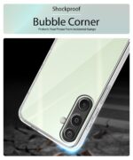 Transparent Back Cover Case for Samsung Galaxy M16 5G | Galaxy F16 5G | Raised Bumps for Full Device & Camera Protection Shockproof TPU Silicone Back Case Mobile Cover Transparent - Image 6