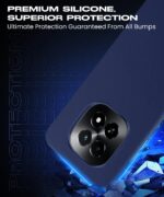 Slim Frameless Back Cover for Realme C63 5G | Ultra Thin Lightweight Design & Camera Protection | Soft Matte Silicone Flexible Mobile Case (Blue) - Image 5