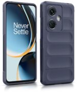 kelpuj Ultimate Silicon Back Cover Case for 1+ OnePlus Nord CE 3 5G | Military Grade Drop Protection Shockproof Bumper | Anti-Slip Grip | Scratch Proof Micro-Fibre Cloth Inside (Deep Blue) - Image 2