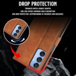 Shock Proof Flip Cover Back Case for Samsung Galaxy A15 5G | Magnetic Wallet Leather Case with Stand - Image 8