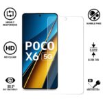 Unbreakable Nano Film Glass Screen Protector for Poco X6 5G [ Flexible like a Screen Guard, Harder than a Tempered Glass ]  Pack Of 2 - Image 3