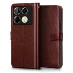 Shock Proof Flip Cover Back Case for Infinix Note 40 Pro | Magnetic Wallet Leather Case with Stand - Image 2