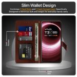 Shock Proof Flip Cover Back Case for Vivo T3X 5G | Magnetic Wallet Leather Case with Stand - Image 6