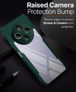 Shock Proof Clear Protective Back Case for Redmi A4 5G | Poco C75 5G | Redmi 14C 5G - AirEDGE Technology | 360 Degree Camera Protection | Transparent Hybrid Back Case Mobile Cover - Green - Image 8
