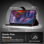 Shock Proof Flip Cover Back Case for Motorola Moto Edge 60 Stylus 5G | Magnetic Wallet Leather Case with Stand - Image 8