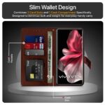 Shock Proof Flip Cover Back Case for Vivo V30E 5G | Magnetic Wallet Leather Case with Stand - Image 4