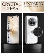 Transparent Back Cover Case for Realme 14 Pro Plus 5G | Raised Bumps for Full Device & Camera Protection Shockproof TPU Silicone Back Case Mobile Cover Transparent - Image 4