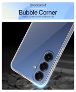 Transparent Back Cover Case for Samsung Galaxy S25 5G | Raised Bumps for Full Device & Camera Protection Shockproof TPU Silicone Back Case Mobile Cover Transparent - Image 5
