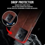 Shock Proof Flip Cover Back Case for 1+ Oneplus 10R 5G | Magnetic Wallet Leather Case with Stand - Image 6