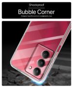 Transparent Back Cover Case Compatible with Realme 14x 5G, Narzo 80x, P3x | Shockproof TPU Silicone Case with Raised Bumps | Full Body & Camera Protection | Slim Fit Mobile CoverClear - Image 4