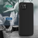 Back Cover for Itel S23 | Ultra Slim Soft Rubberised Case | Inner Velvet Fabric Lining | Matte Silicone Flexible Mobile Case | Camera Protection - Black - Image 4