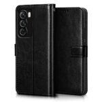 Shock Proof Flip Cover Back Case for Oppo Reno 12 Pro 5G | Magnetic Wallet Leather Case with Stand - Image 4