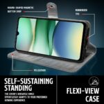 Shock Proof Flip Cover Back Case for Redmi A5 | Magnetic Wallet Leather Case with Stand - Image 8