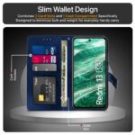 Shock Proof Flip Cover Back Case for Mi Redmi 13 5G | Magnetic Wallet Leather Case with Stand - Image 6