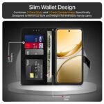 Shock Proof Flip Cover Back Case for Iqoo Z10R 5G | Magnetic Wallet Leather Case with Stand - Image 3