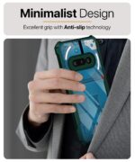 kelpuj Shock Proof Clear Protective Back Case for Nothing Phone 3a 5G - AirEDGE Technology | 360 Degree Camera Protection | Transparent Hybrid Back Case Mobile Cover - Green - Image 8