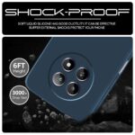 Back Cover for Realme 13 5G | Realme 12 5G | 12X 5G | Narzo 70x 5G | C65 5G | N65 | Slim Soft Rubberised | Inner Velvet Fabric | Silicone Flexible Mobile Case | Camera Protection - Blue - Image 6