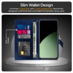 Shock Proof Flip Cover Back Case for Xiaomi 14 Civi 5G | Magnetic Wallet Leather Case with Stand - Image 3