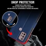 Shock Proof Flip Cover Back Case for Motorola Moto G30 | Magnetic Wallet Leather Case with Stand - Image 4