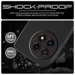 Back Cover for 1+ OnePlus 13 5G | Ultra Slim Soft Rubberised Case | Inner Velvet Fabric Lining | Matte Silicone Flexible Mobile Case | Camera Protection - Black - Image 4