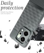 kelpuj Back Cover for Oppo Reno 14 5G with Hexa Cube Design (Olive Green) - Image 4