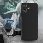 Back Cover for Mi Redmi 12 5G | Poco M6 Pro 5G | Ultra Slim Soft Rubberised Case | Inner Velvet Fabric Lining | Matte Silicone Flexible Mobile Case | Camera Protection - Black - Image 6