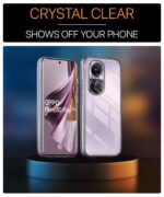 Crystal Clear Transparent Back Case Cover for Oppo Reno 10 Pro 5G | Full Device & Camera Protection Shockproof TPU | Flexible Silicone Back Cover Case Transparent - Image 3