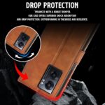 Shock Proof Flip Cover Back Case for Realme Narzo 50 5G | Magnetic Wallet Leather Case with Stand - Image 4