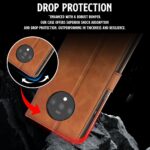 Shock Proof Flip Cover Back Case for Oneplus 7T | Magnetic Wallet Leather Case with Stand - Image 4