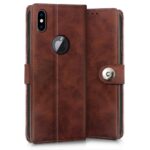 Shock Proof Flip Cover Back Case for Iphone Xs Max | Magnetic Wallet Leather Case with Stand - Image 3