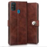 Shock Proof Flip Cover Back Case for Samsung Galaxy M30S | Magnetic Wallet Leather Case with Stand - Image 4
