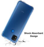 Flexible Shockproof Crystal Clear TPU Back Cover Case Full Protection with Cushioned Edges Clear TPU Back Case Cover for Redmi 9 | Redmi 9 Activ | Poco C31 Transparent - Image 4