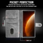 Shock Proof Flip Cover Back Case for Realme Narzo 60 Pro | Magnetic Wallet Leather Case with Stand - Image 4