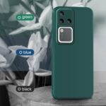 Back Cover for Vivo V30 Pro | Ultra Slim Soft Rubberised Case | Inner Velvet Fabric Lining | Matte Silicone Flexible Mobile Case | Camera Protection - Green - Image 6