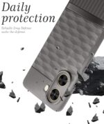 Back Cover for Redmi A5 | Poco C71 with Hexa Cube Design (Gray) - Image 4