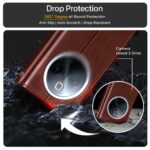 Shock Proof Flip Cover Back Case for Iqoo Z10 5G | Magnetic Wallet Leather Case with Stand - Image 6